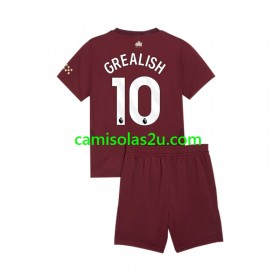 Camisolas de futebol Manchester City Jack Grealish 10 Criança Equipamento 3ª 2024/25 Manga Curta